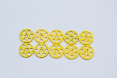 LEGO 10 x Technik Riemenscheibe gelb Yellow Technic Wedge Belt Wheel Pulley 4185