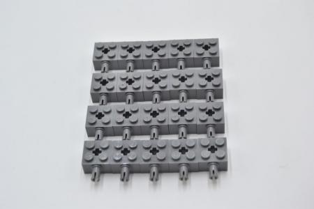 LEGO 20 x Stein neues dunkelgrau Dark Bluish Gray Brick 2x2 with Pin 6232 