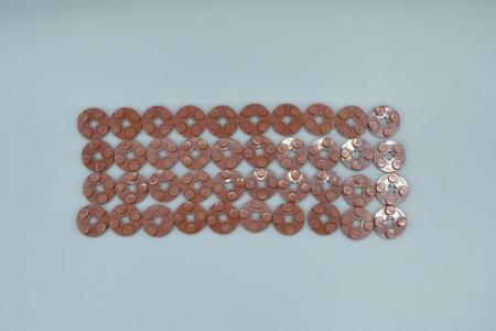 LEGO 40 x Platte rund rotbraun Reddish Brown Plate Round 2x2 with Axle Hole 4032