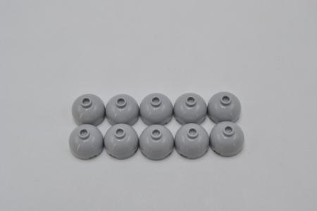 LEGO 10 x Kuppel neuhell grau Light Bluish Gray Brick Round 2x2 Hollow 553c