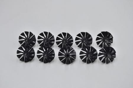 LEGO 10 x Rotor Turbine schwarz Black Engine Large Center 10 Blades x577