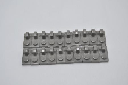 LEGO 20 x Schanier alt dunkelgrau Dark Gray Hinge Plate 1x2 1 Finger Top 30383