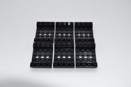 LEGO 6 x Rumpf Wanne 3 LÃ¶cher schwarz Black Slope Inverted 45 6x4 3 Holes 60219