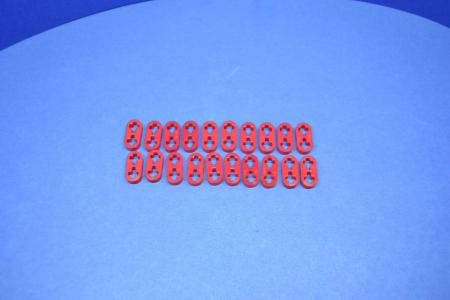 LEGO 20 x Technik Liftarm 1x2 rot flach red technic half beam 2m 41677 4186678