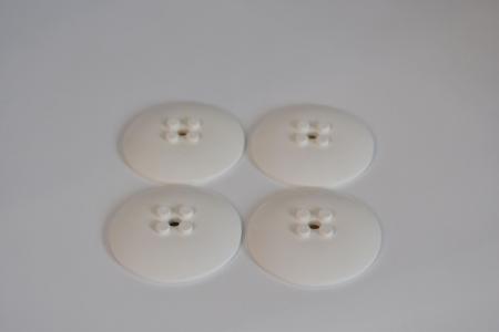 LEGO 4 x SchÃ¼ssel weiÃŸ White Dish 6x6 Inverted Radar Solid Studs 44375b