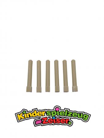 LEGO 6 x Pfeiler SÃ¤ule Stein beige Tan Support 1x1x6 Solid Pillar 43888