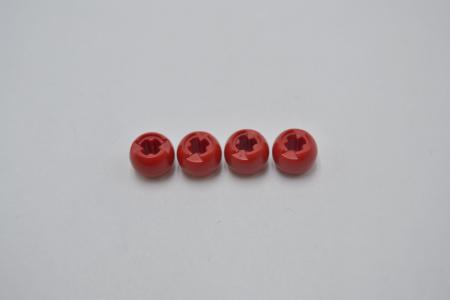 LEGO 4 x Ball Kugel rot Red Technic Ball Joint with Through Axle Hole 53585