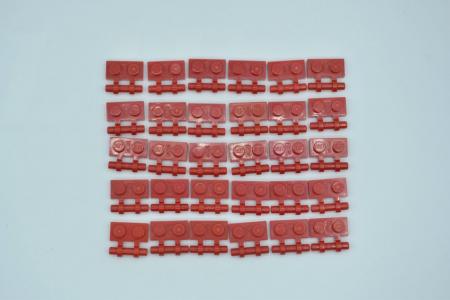 LEGO 30 x Platte mit Griff rot red plate with handle 2540 254021 4140585