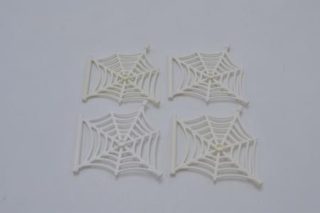 LEGO 4 x Spinnennetz weiÃŸ White Spider Web with Bar 90981