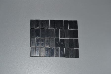 LEGO 40 x Fliese Kachel mit Rille schwarz Black Tile 1x2 with Groove 3069b