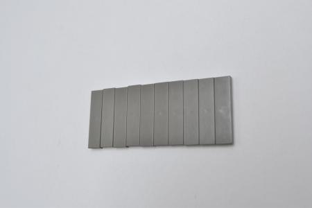 LEGO 10 x Fliese Kachel Platte glatt alt dunkelgrau Dark Gray Tile 1x4 2431