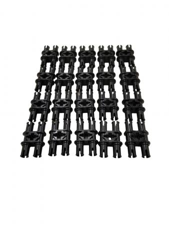 LEGO 20 x Doppelverbinder Pin schwarz Black Technic Pin Double with Axle 32138