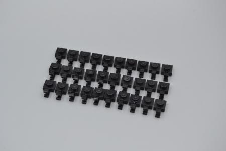 LEGO 30 x Platte 1x1 mit Clip senkrecht schwarz black clip holder vertical 6019