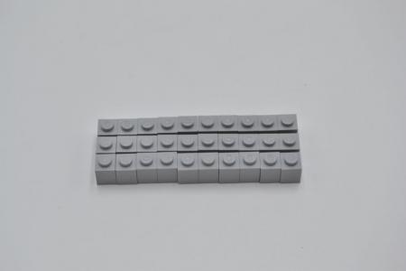 LEGO 30 x Basisstein Baustein neuhell grau Light Bluish Gray Brick 1x1 3005