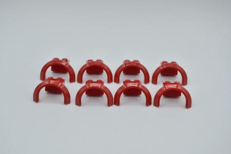 LEGO 8 x Radkasten rot Red Vehicle Mudguard 4x2 1/2x1 2/3 Arch Round 50745