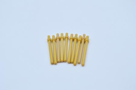 LEGO 10 x Stange Stopper Mast Stab Pearl Gold Bar 6L with Stop Ring 63965