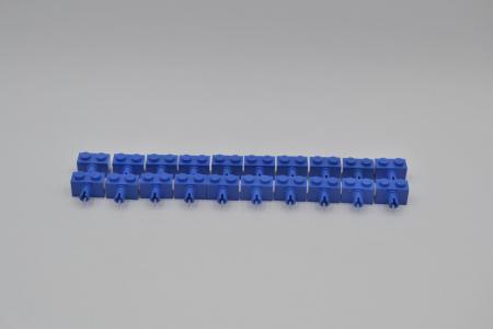 LEGO 20 x Technik Stein 1x2 mit Pin blau blue technic brick with pin 2458 245823