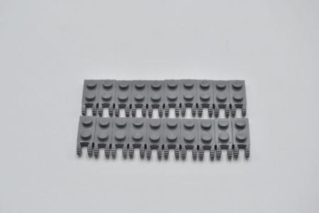 LEGO 20 x Scharnier neues dunkelgrau Dark Bluish Gray Hinge Plate 1x2 44302a