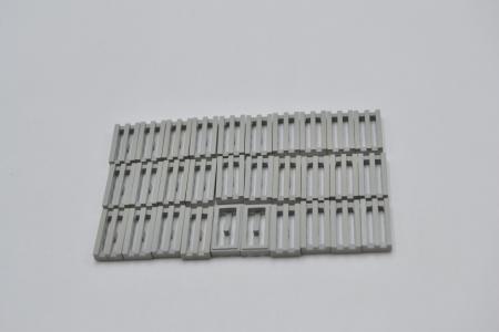 LEGO 30 x Gitterfliese althell grau Light Gray Tile 1x2 with Bottom Groove 2412b