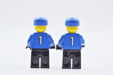 LEGO 2 x Figur Minifigur Fußballer Torwart Sport Soccer soc010 aus Set 3409 3413