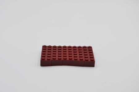 LEGO 5 x Basisstein dunkelrot Dark Red Basic Brick 2x6 2456 44237 6089268