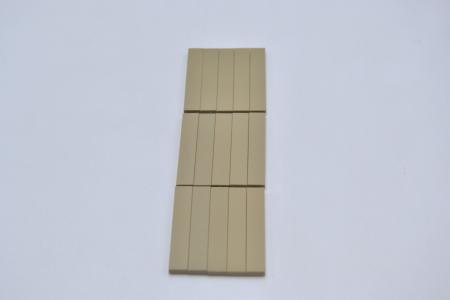LEGO 15 x Fliese Kachel Platte dunkelbeige Dark Tan Tile 1x6 6636