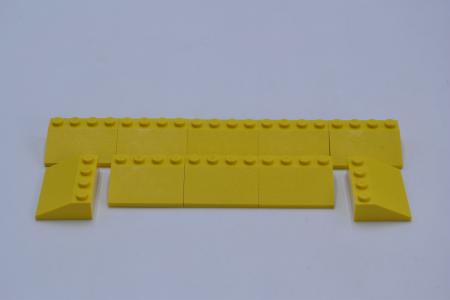 LEGO 10 x Dachstein SchrÃ¤gstein Dachziegel gelb Yellow Slope 33 3x4 3297