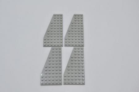 LEGO 4 x FlÃ¼gelplatte links althell grau Light Gray Wedge Plate 12x6 Left 30355