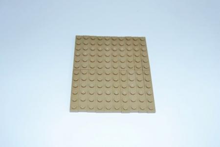 LEGO 20 x Basisplatte Bauplatte dunkelbeige Dark Tan Basic Plate 1x6 3666