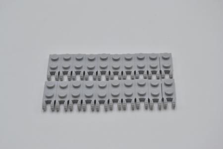 LEGO 20 x Gelenkscharnier neuhell grau Light Bluish Gray Hinge Plate 1x2 44302