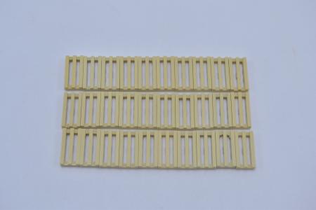 LEGO 30 x Gitterfliese beige Tan Tile Modified 1x2 Grille Bottom Groove 2412b