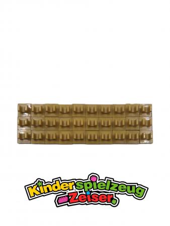 LEGO 30 x Platte Fliese mit Clip Pearl Gold Tile Modified 1x1 Open O Clip 15712