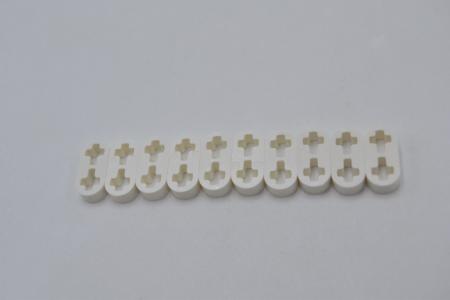 LEGO 10 x Liftarm weiÃŸ White Technic Liftarm Thin 1x2 Axle Holes 41677