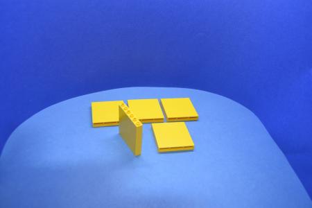 LEGO 5 x Säulenstein Wandstein 1x6x5 gelb yellow wall brick 3754