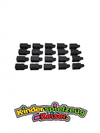 LEGO 20 x Schanier schwarz Black Hinge Brick 1x2 Locking 1 Finger Vertical 30364