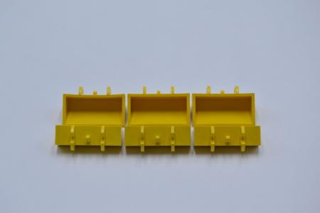 LEGO 6 x Baggerschaufel klein glatt gelb Yellow Digger Bucket Smooth 2x4x1 784