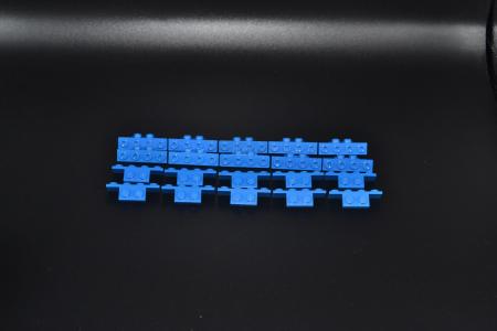 LEGO 20 x Platte 1x4 1x2 Winkelplatte blau blue angled plate 2436 4189120