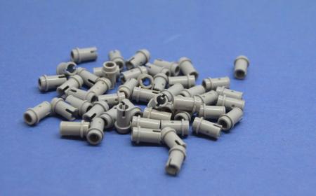 LEGO 50 x Technik Verbinder neuhell grau Light Bluish Gray Technic Pin 1/2 4274