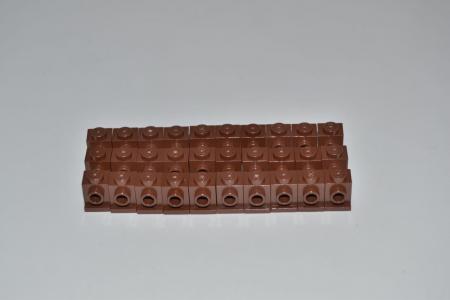 LEGO 30 x Konverter rotbraun Reddish Brown Brick Modified 1x1 w. Headlight 4070