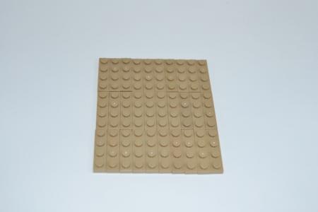 LEGO 30 x Basisplatte dunkel beige Dark Tan Basic Plate 1x4 3710 4626904