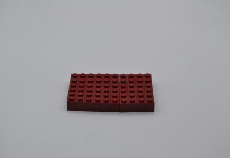 LEGO 30 x Basisstein dunkelrot Dark Red Basic Brick 1x2 3004 4539102