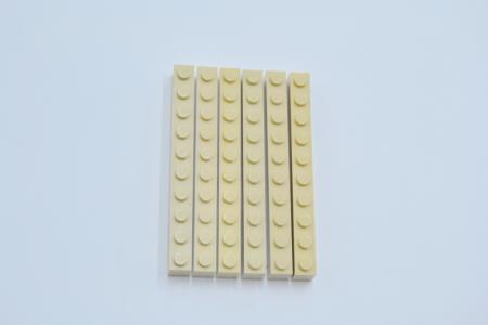 LEGO 6 x Basisstein beige Tan Brick 1x10 6111 4166138