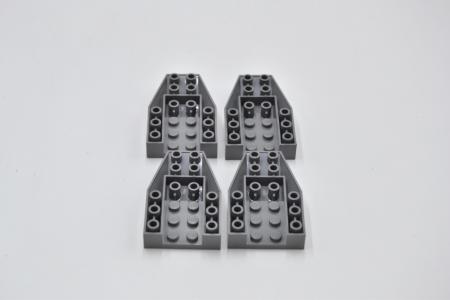 LEGO 4 x Keilstein neues dunkelgrau Dark Bluish Gray Wedge 6x4 Connection 4856a