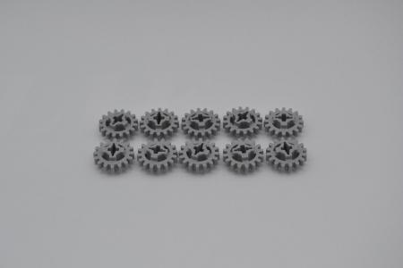 LEGO 10 x Technik Zahnrad 16 ZÃ¤hne neuhell grau newgrey technic cogwheel 94925