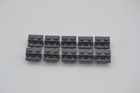 LEGO 10 x Stein Griff neues dunkelgrau Dark Bluish Gray Brick 1x2 Handle 30236