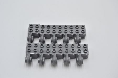 LEGO 10 x Rotation Gelenk neues dunkelgrau Dark Bluish Gray Technic Brick 48171