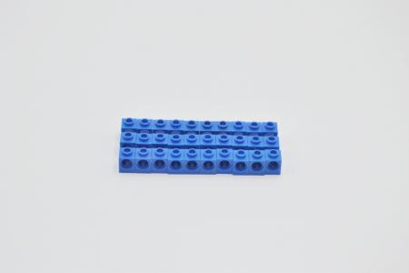 LEGO 30 x Technik Lochstein Lochbalken blau Blue Technic Brick 1x1 w. Hole 6541