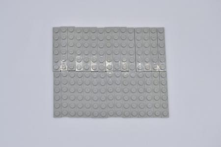 LEGO 30 x Basisplatte Grundplatte althell grau Light Gray Basic Plate 1x6 3666