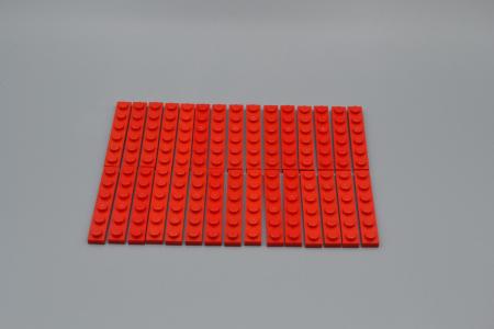 LEGO 30 x Basisplatte 1x6 rot red basic plate 3666 366621