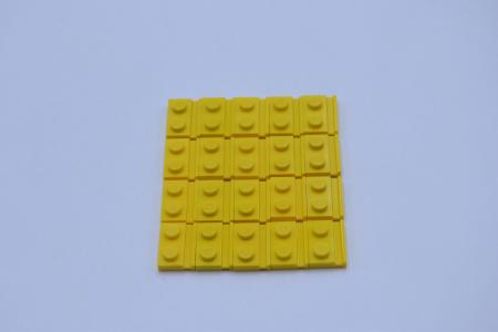 LEGO 20 x FÃ¼hrungsschiene Platte gelb Yellow Plate Modified 1x2 Door Rail 32028